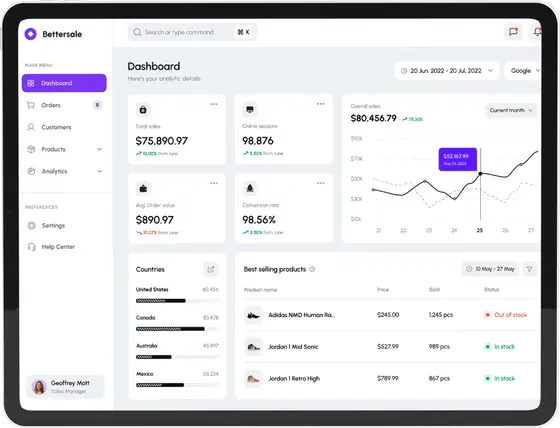 Website design before comparison - Dewbytes
