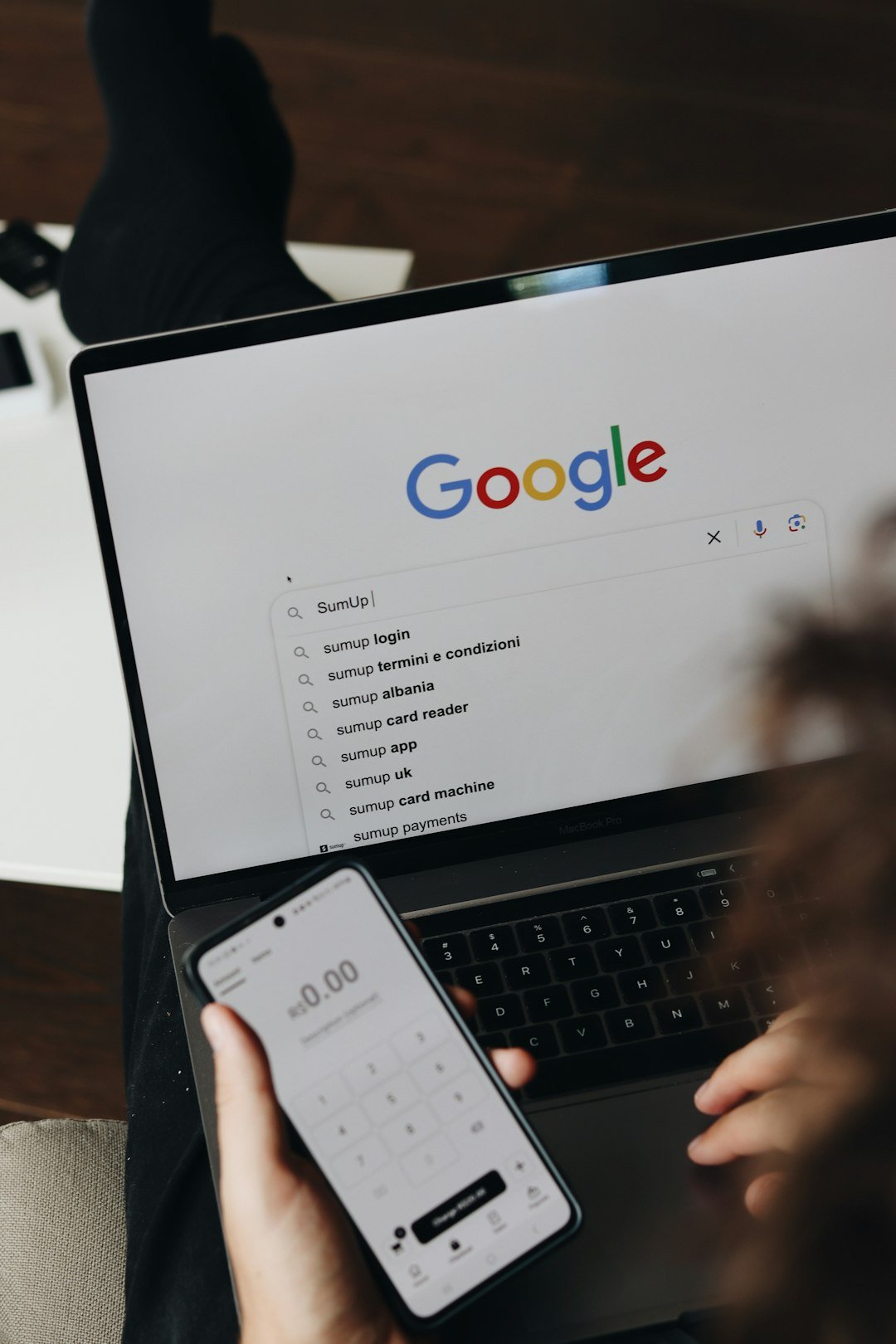 SEO strategy and search visibility research on a laptop